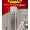 Command 17036BN-ES Wall Hooks, Large, Brushed Nickel, Great for Dorm Decor