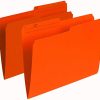Pendaflex Colour File Folders, 1/2 Cut Tab, Letter, Orange, Box (2 X Pack of 100) - Image 2