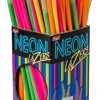 REGAL Neon Lazer Candy Powder Filled Straws, 120 Count