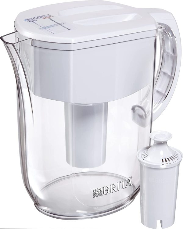 Brita Standard Everyday Water Filter Pitcher, White, Large 10 Cup, 1 Count